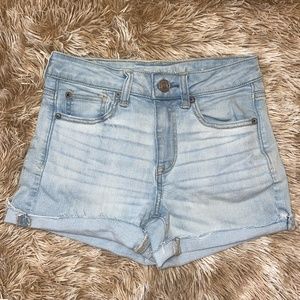 American Eagle Light Next Level Stretch Denim Shorts
